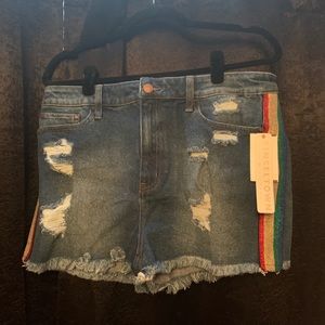 Denim shorts